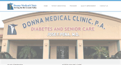 Desktop Screenshot of donnamedical.com